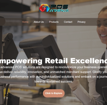 POS Arena point of sale and payment solutions website homepage