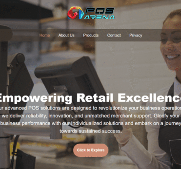 POS Arena point of sale and payment solutions website homepage