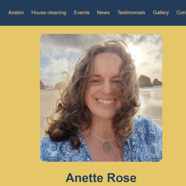 Rose of Avalon spiritual wellness website homepage