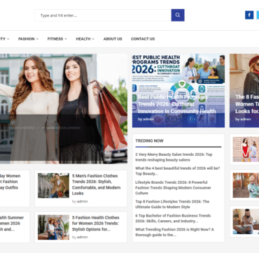 Wellixup lifestyle content website homepage