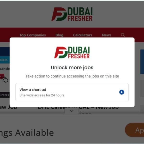 Dubai Fresher – UAE Jobs & Career Information Platform