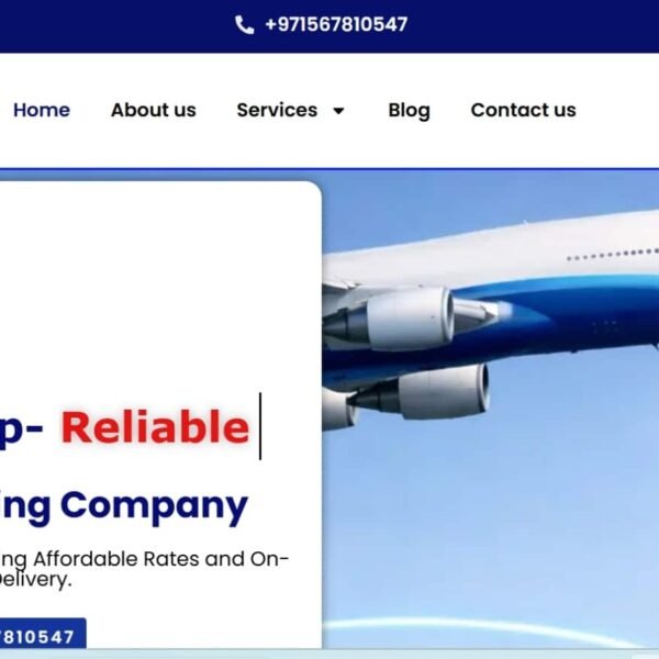 The Cargo Shipping Dubai cargo and logistics website by NovaXperts